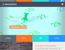 Tablet Screenshot of broadwaychristian.com